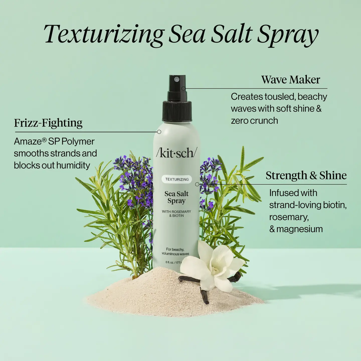 Spray de sal marina texturizador