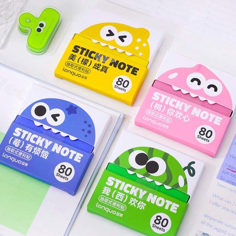Sticky notes transparentes perlados